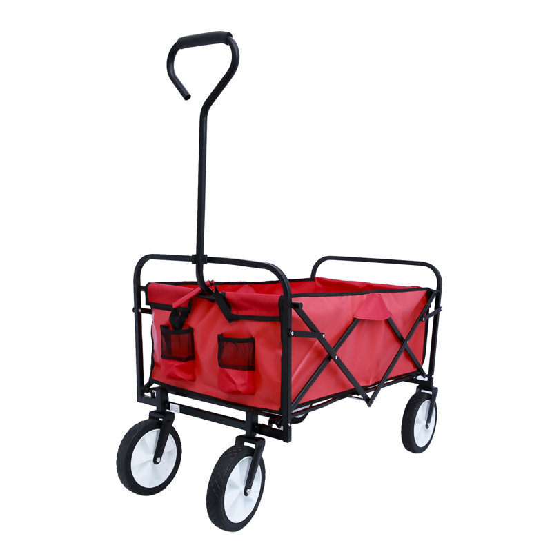 Chariot de plage pliable, Rouge