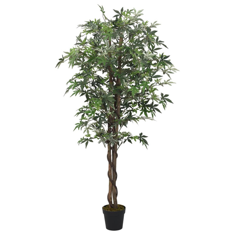 Faux Maple Tree in Pot, 80cm H x 60cm W x 16cm D