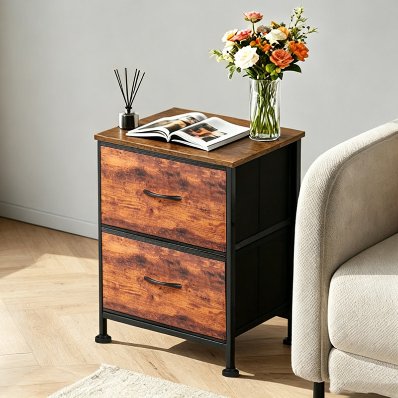 Night Stand with 2 Drawers