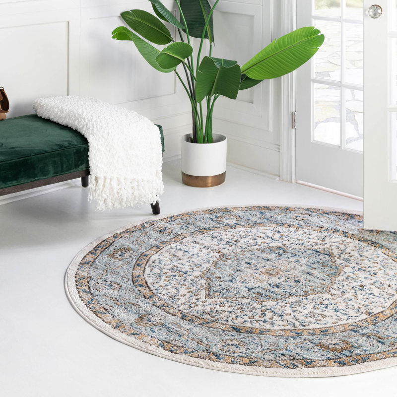 Longe Oriental Indoor Rug, Round 5'3"