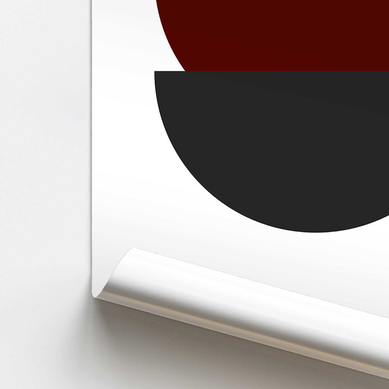 Impression de formes équilibrées Bauhaus, H 16 po x l 12 po, Bauhaus équilibré, Sans cadre, papier