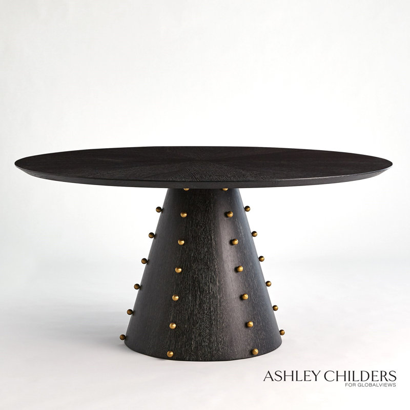 Spheres Center Table, Black, 30"H x 60"L x 60"W