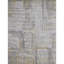 Tapis abstrait noué à la main en jaune / gris-85496412