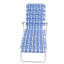 CHAISE EN ACIER EN ACIER - BLEU / BLANC