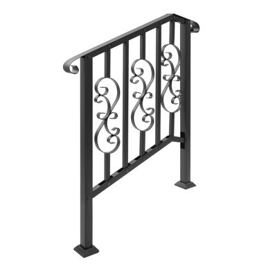 3-Step Handrail Outdoor/Indoor Stair Railing