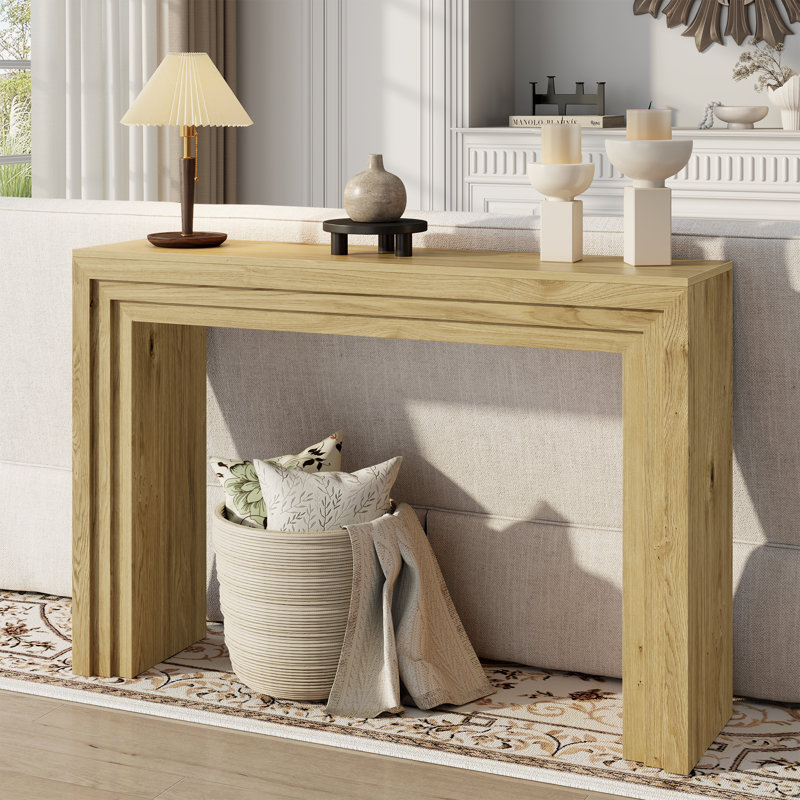 43" Console Table For Entryway, Wooden Entryway Table, Farmhouse Behind Sofa Table For Living Room, Hallway, Entrance, Couch, Entry, Home Decor