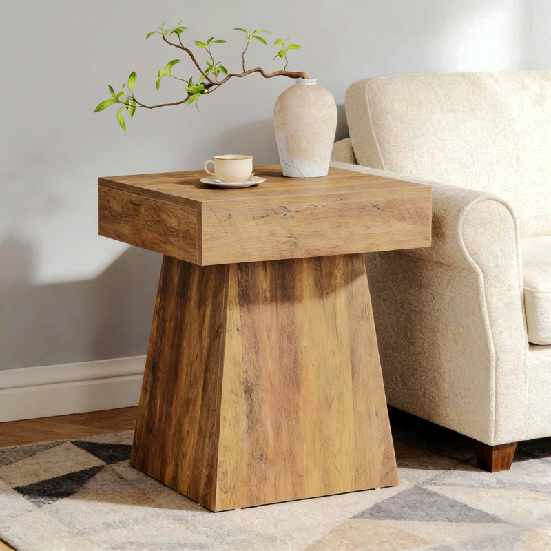 Table de chevet étroite, table basse, table basse carrée