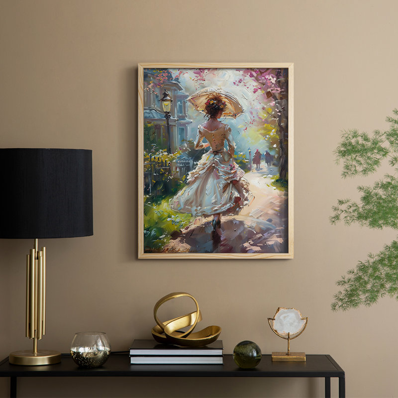 «WOMEN Series DCC», reproduction encadrée - bois massif, H 11 po x l 9 po, Naturel