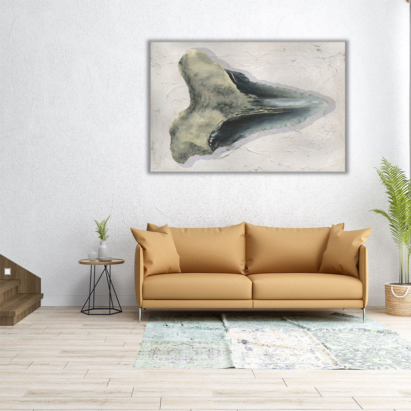 Watercolor Sharks Tooth III - Canvas Print Wall Art, 32" H x 48" W