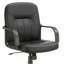 Chaise de bureau noire à roulettes