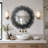 Sunburst Black Wall Mirror