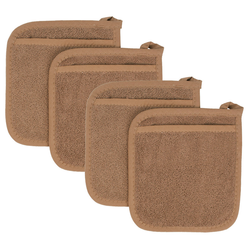 RITZ Cotton Potholder Set, Copper