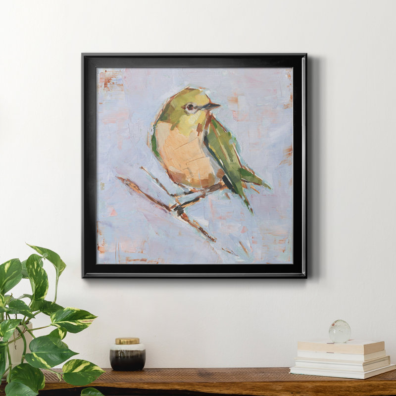 Variété d'oiseaux II - reproduction de photo sur toile, H 30,5 po x l 30,5 po x P 1,5 po, Cadre noir
