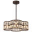 Lustre tambour 4 lumières à longueur réglable-723128352