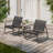 2 Person Outdoor Seating Set with Weather Resistant Frame and Durable Mesh Fabric 3 Piece Set-113688887