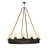 12 - Light Dimmable Wagon Wheel Chandelier