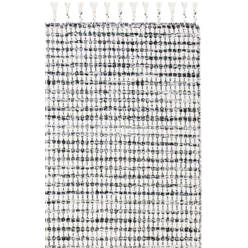 Tapis noir / ivoire Soderquist, Rectangle 4 pi x 6 pi