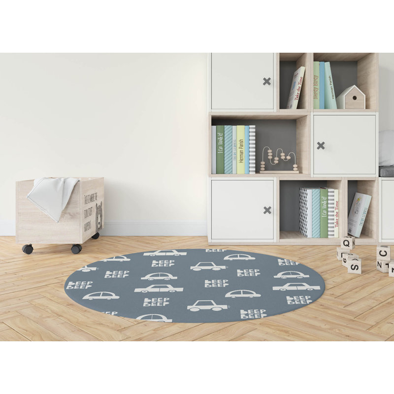 Tapis de jeu Beep Kids, Bleu / Ivoire