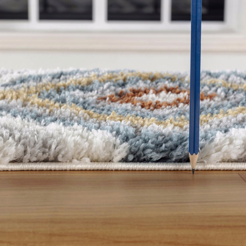 7 Ft. 10 In. X 9 Ft. 10 In. Shag Materialgy Area Rug, Rectangle 7'10" x 9'10"