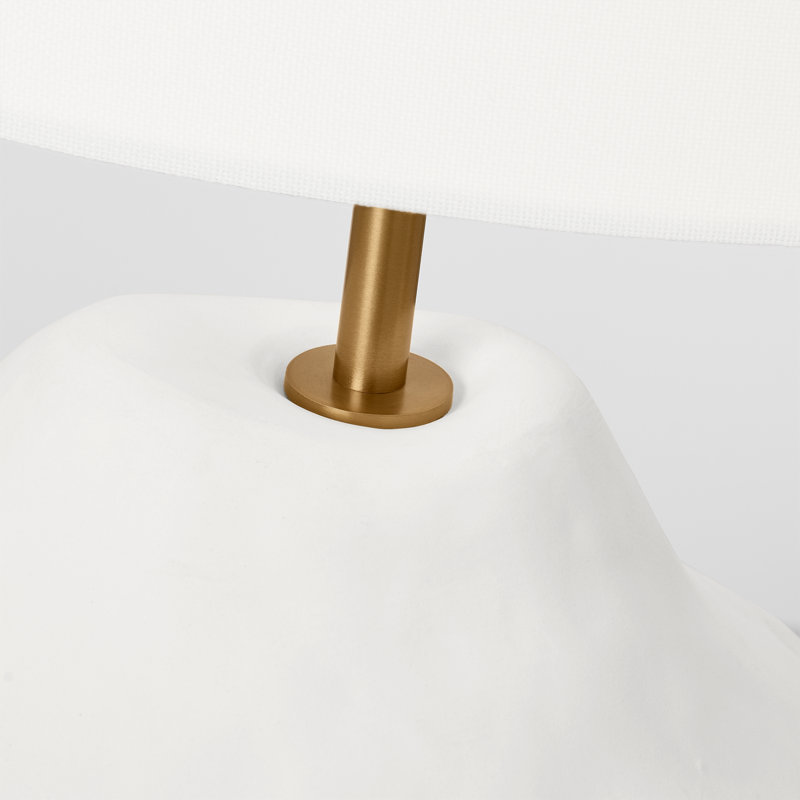 Lombardo Ceramic Table Lamp, Matte White