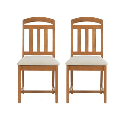Slat Back Side Chair in Brown by Red Barrel Studio
