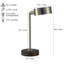 Lampe de table 1 pièce en métal à DEL avec port USB (PC / Ctn) (./.) 15 po
