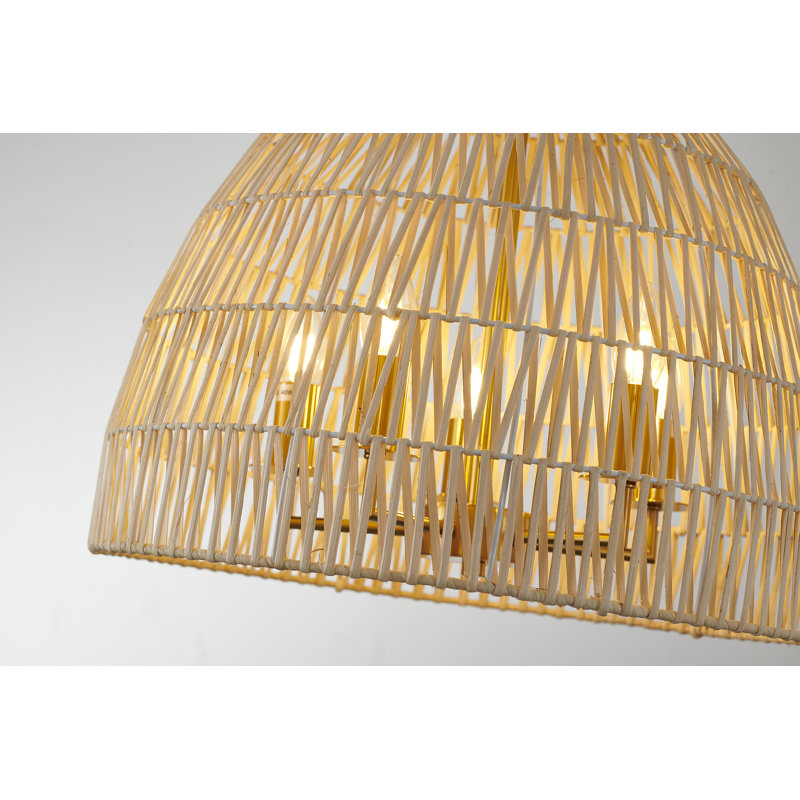 Luminaire suspendu tissé à 5 lumières Faline