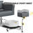Reclining Pedicure Chair With Stool, Footrest & Massage Foot Basin-1007398387
