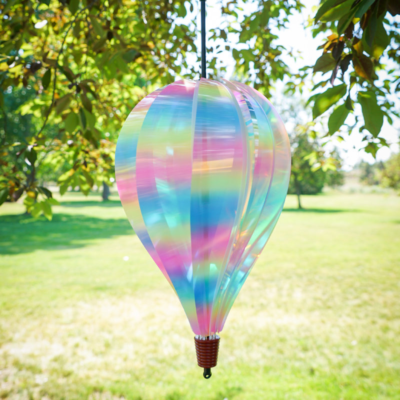 Montgolfière rayée irisée 10 panneaux