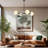 4 Lights Metal Body Chandelier