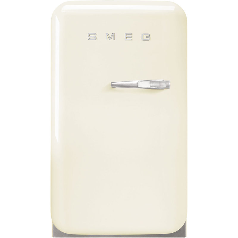 SMEG 50s Style Retro 1.2 cu. ft. Freestanding Mini Fridge, Cream, Left