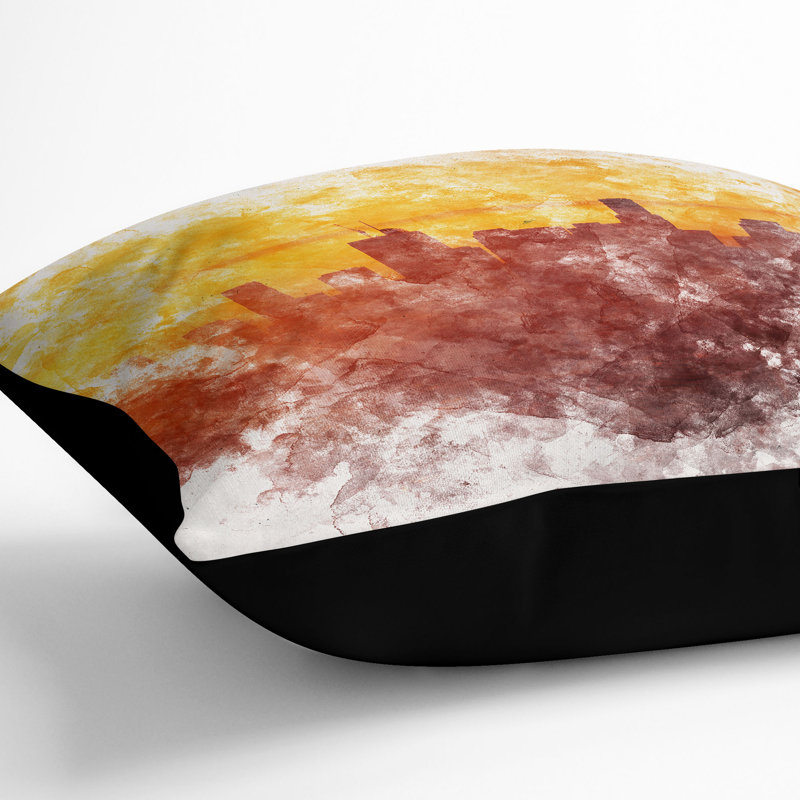 Square Cushion, 55cm H x 55cm W x 20cm D, Black