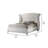 Bruntons Tufted Upholstered Wingback Bed in White-1721351479-1804658854