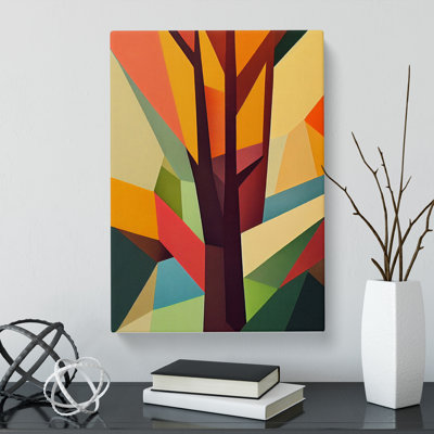 Tree Abstract Block Vol.1 - Wrapped Canvas