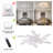 Abson 30.71" 7 - Blade Reversible LED Dimmable Ceiling Fan With Light And Remote-2112189261