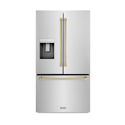 ZLINE Autograph 36 in. Standard-Depth Refrigerator w/ Handles