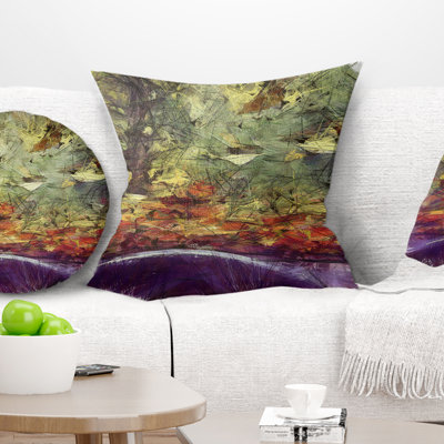 Coussin à imprimé aquarelle
