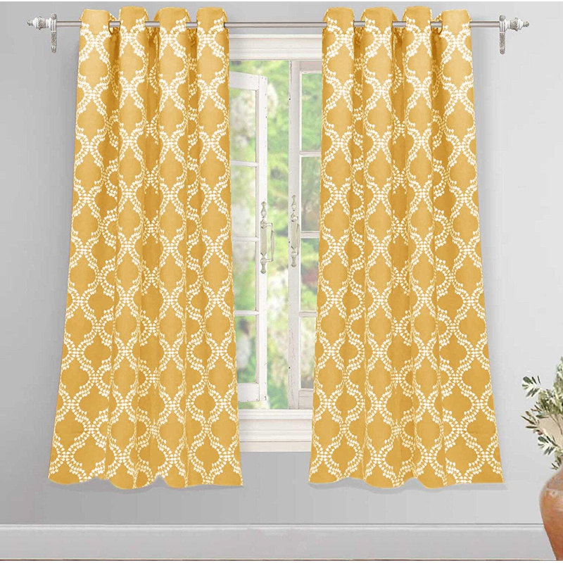 Julianna Blackout Curtain Pair, 52” width X 63” length