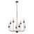 8-light Rustic Industrial Chandelier With Adjustable 60'' Chain