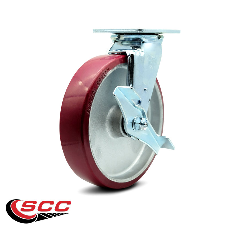 Polyurethane and Aluminum Caster