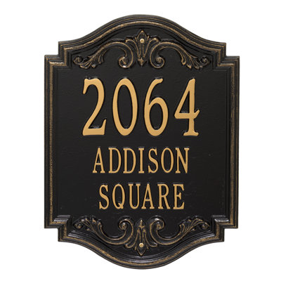 Signature Series 3-Line Wall Address Plaque