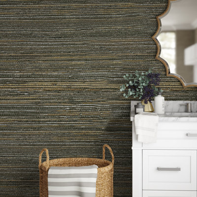 Reanna Grass Cloth Striped Roll