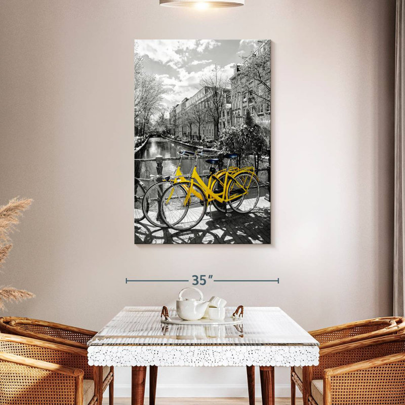 Mehar Yellow Bikes Pop, H 48 po x l 32 po