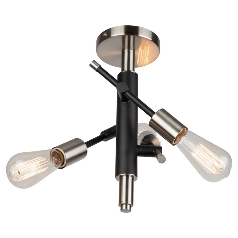 Plafonnier semi-encastré 3 lumières 9 po Truro