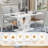 Dining Table set with PU Leather Upholstered Chairs-1032008084-1027513274-1032008088