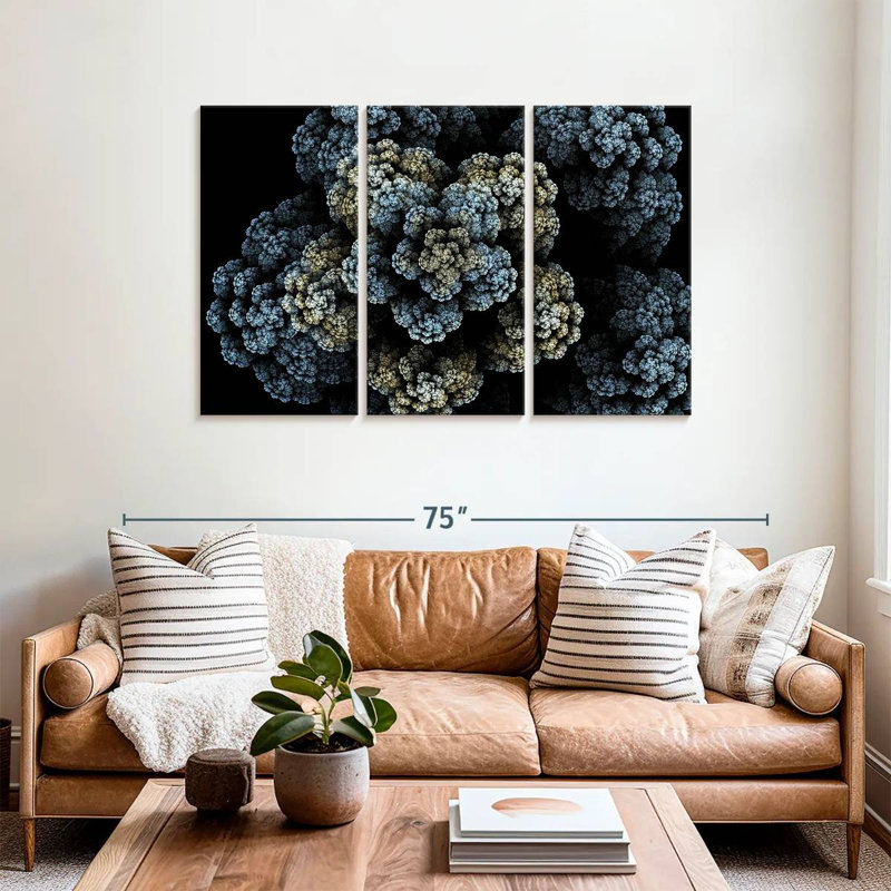 Brampt Fractal Bloom, 36" H x 57" W