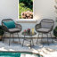 Chaise de patio avec coussins Aaronn-2023400327