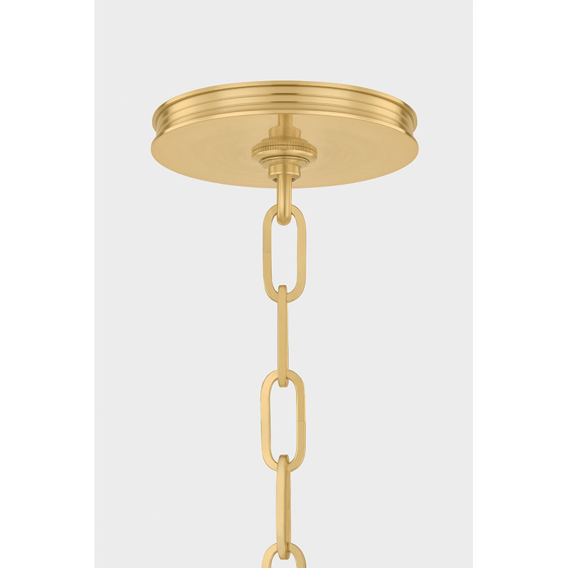 Lowerre Semi Flush, Antique Brass