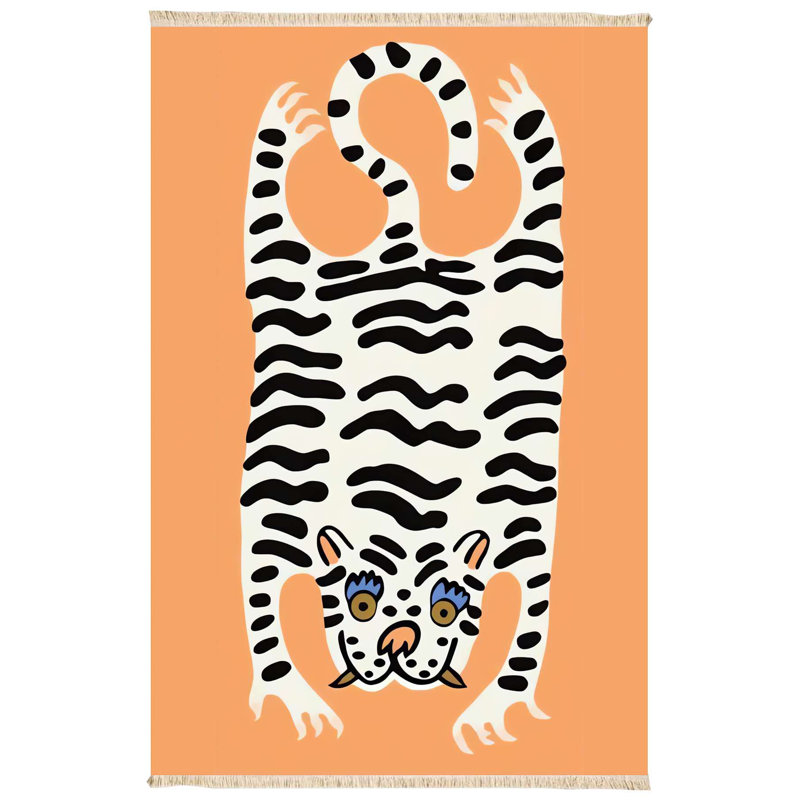 Tapis tissé à deux têtes