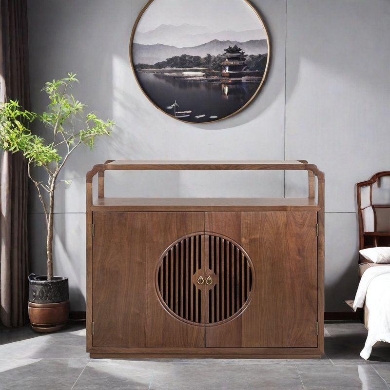 Nouveau cabinet d'appoint chinois à mortaise et tenon